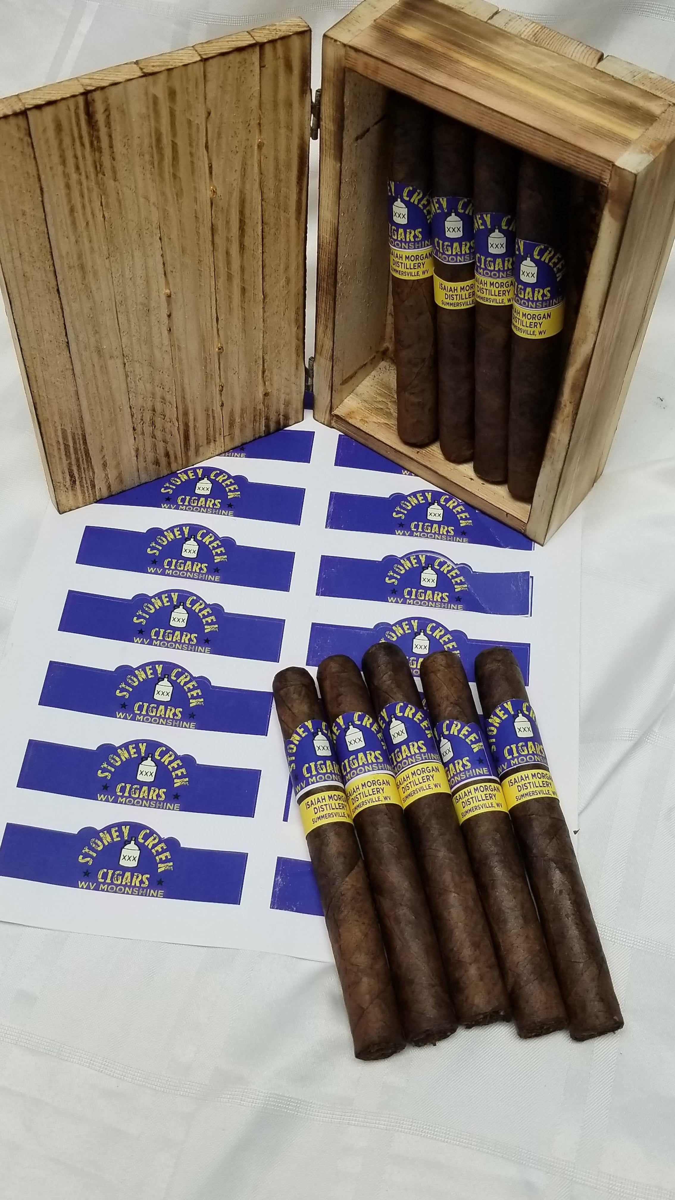 WV Moonshine - 10 pack  <br> includes custom made cigar box