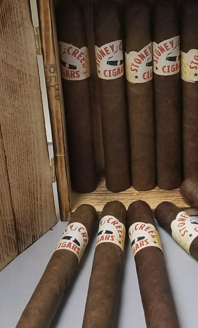 Bourbon cigar - 10 pack <br> includes custom made cigar box
